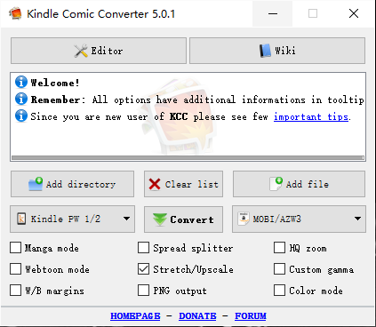 how to use kindle comic converter