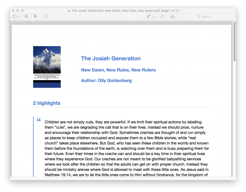 export kindle clippings highlights notes to pdf with knotes