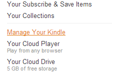 manage your kindle