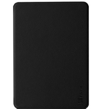 Fintie Kindle Voyage SmartShell Case - [The Thinnest and Lightest] Protective PU Leather Cover with Auto Sleep/Wake for Amazon Kindle Voyage (2014), Black