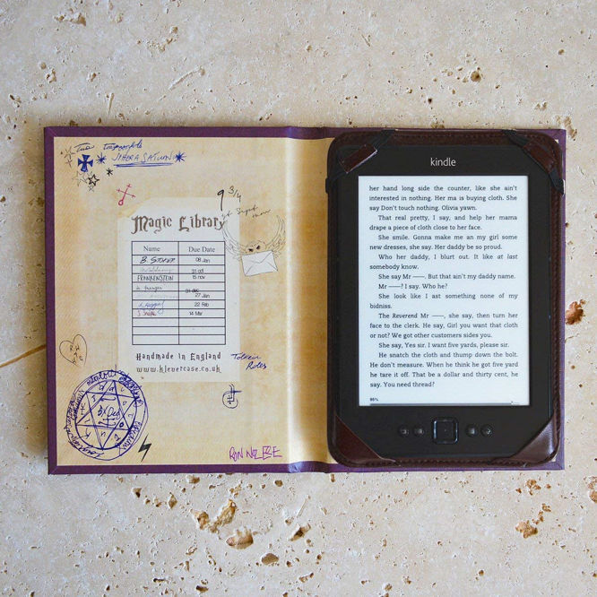 Book Cover Case for ALL 6″ Amazon Kindle eReader
