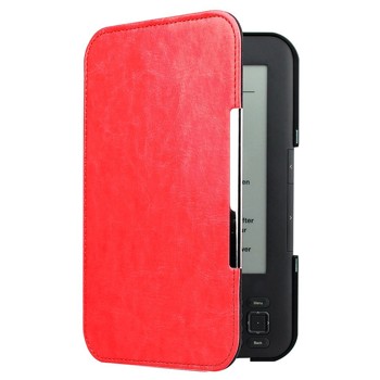 Walnew Amazon Kindle Keyboard(kindle 3) Case Cover -- Ultra Lightweight PU Leather Smartshell Cover for Amazon kindle Keyboard(3rd Generation)Tablet with 6" Display and Keyboard ,Red