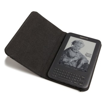 Kindle Leather Cover, Black, Updated Design (Fits Kindle Keyboard)