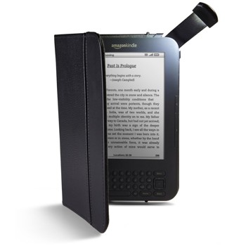 Kindle Lighted Leather Cover, Black (Fits Kindle Keyboard)