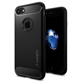 iPhone 7 Case, Spigen [Rugged Armor] Resilient [Black] Ultimate protection from drops and impacts for Apple iPhone 7 (2016) - (042CS20441)