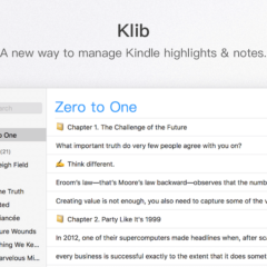 Klib – Manage Your Kindle Notes and Highlights on Mac